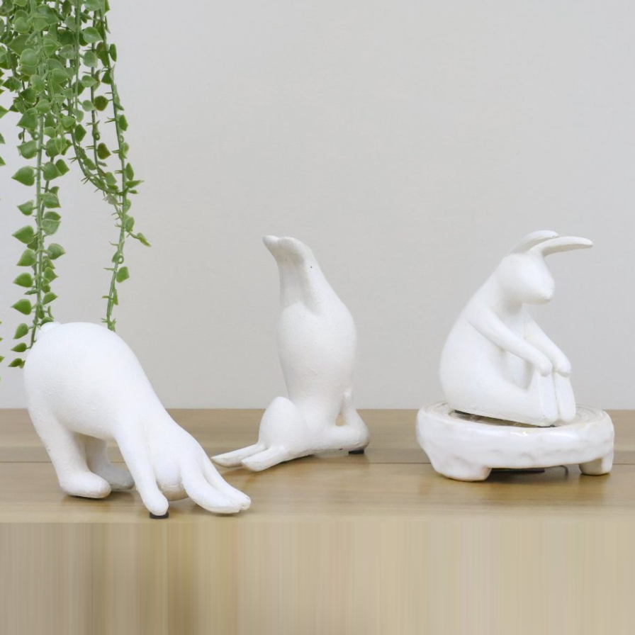 RESIN YOGA BUNNIES