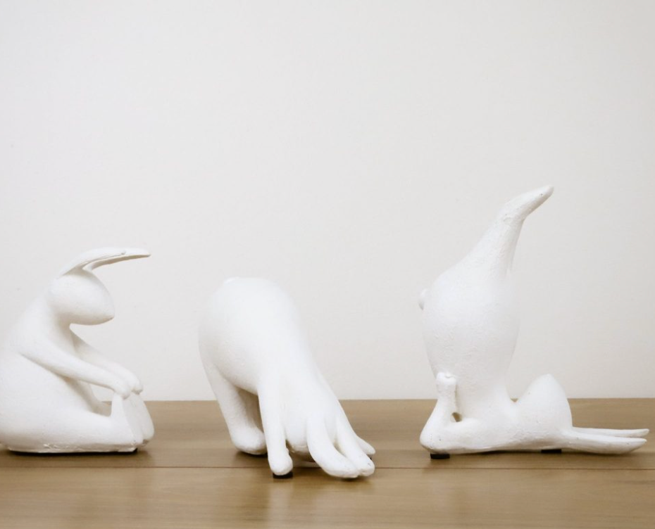 RESIN YOGA BUNNIES