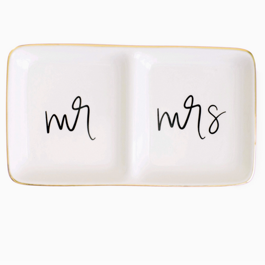 Mr & Mrs Jewelry Dish