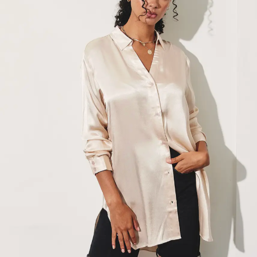 Take It Easy Satin Shirt