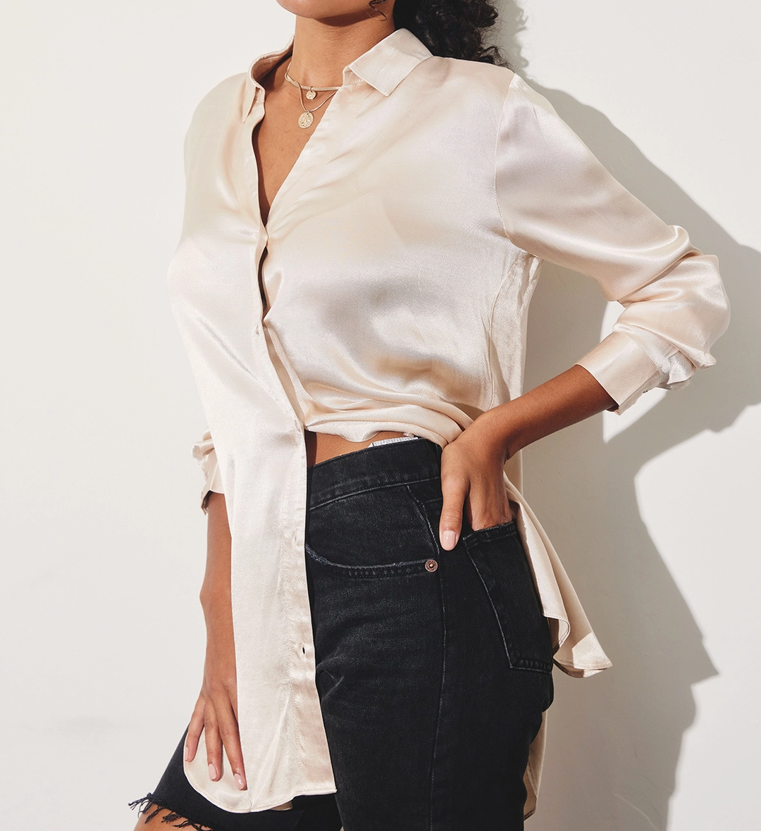 Take It Easy Satin Shirt
