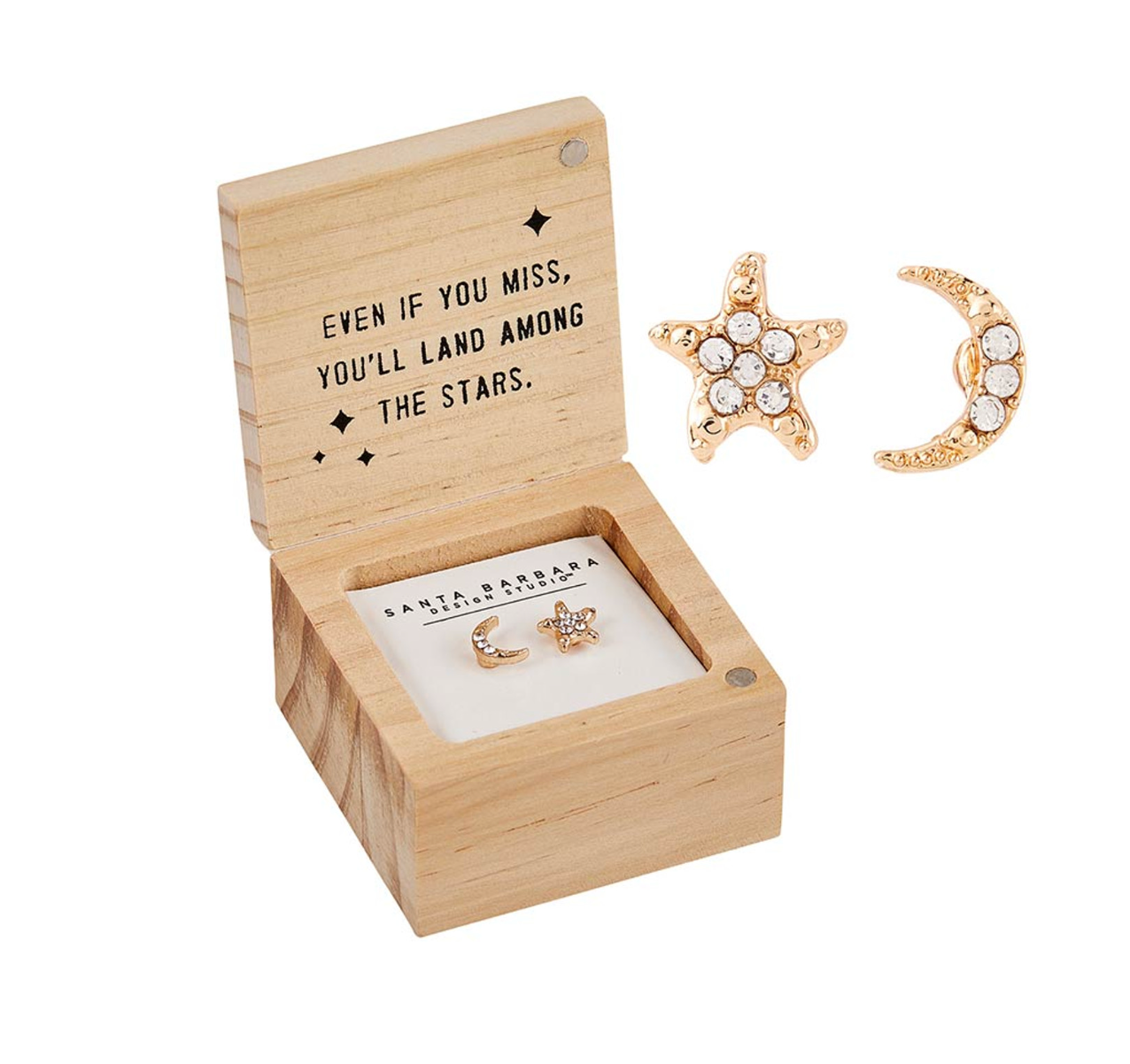 Treasure Box Earrings - Reach for the Moon