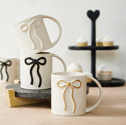 Wide Handle Bow Mug