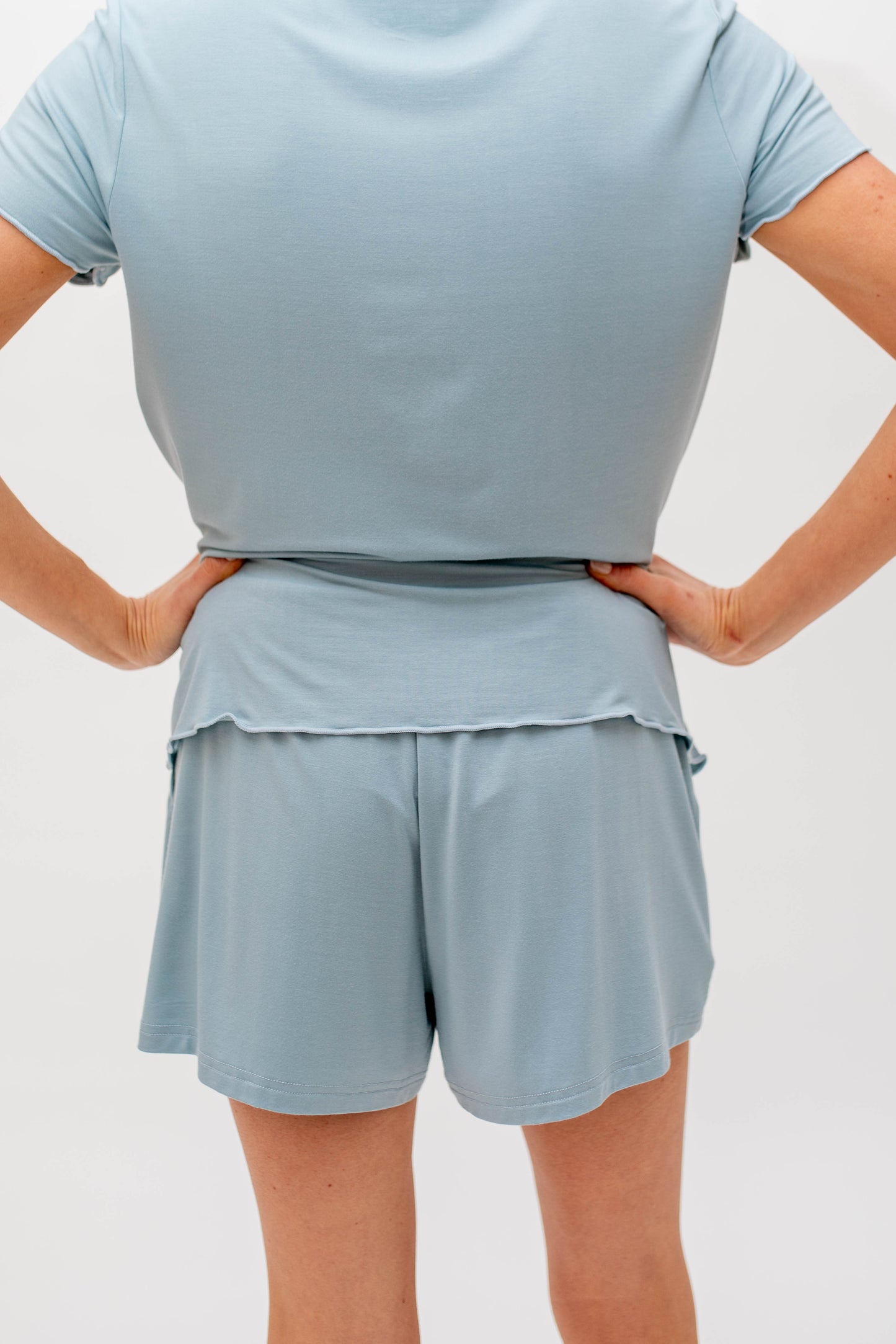 Luna Blue Buttery Soft Bamboo Shorts SET