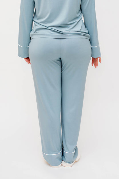 Luna Blue Buttery Soft Bamboo Pants SET