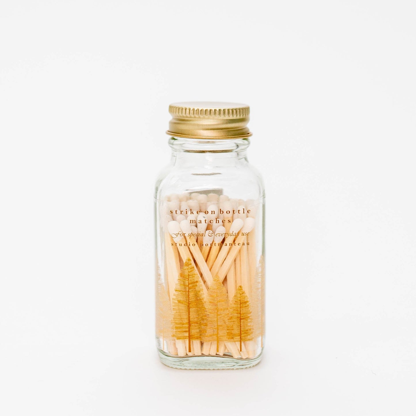 Noble Fir Trees 2" White Match Jar