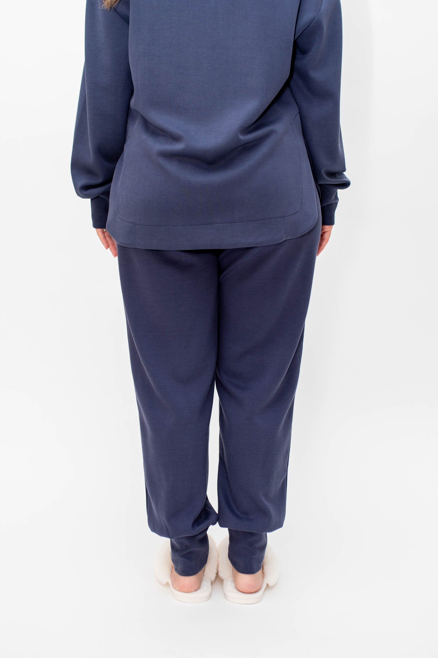Navy Cloud Long Sleeve Jogger SET