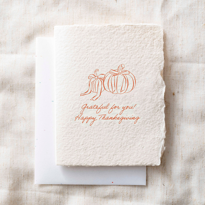 Grateful Pumpkins Thanksgiving Card