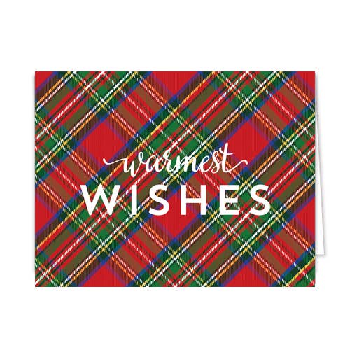 Tartan Plaid Folded Notecards