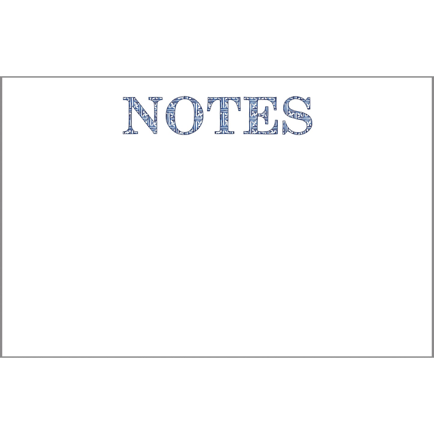 Navy Basketweave "NOTES" Slab Notepad