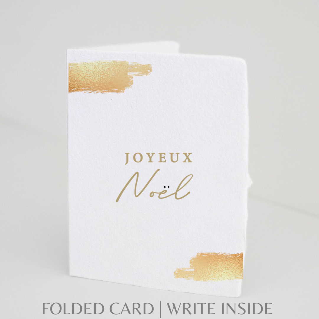 Joyeux Noël Foil French Holiday Card