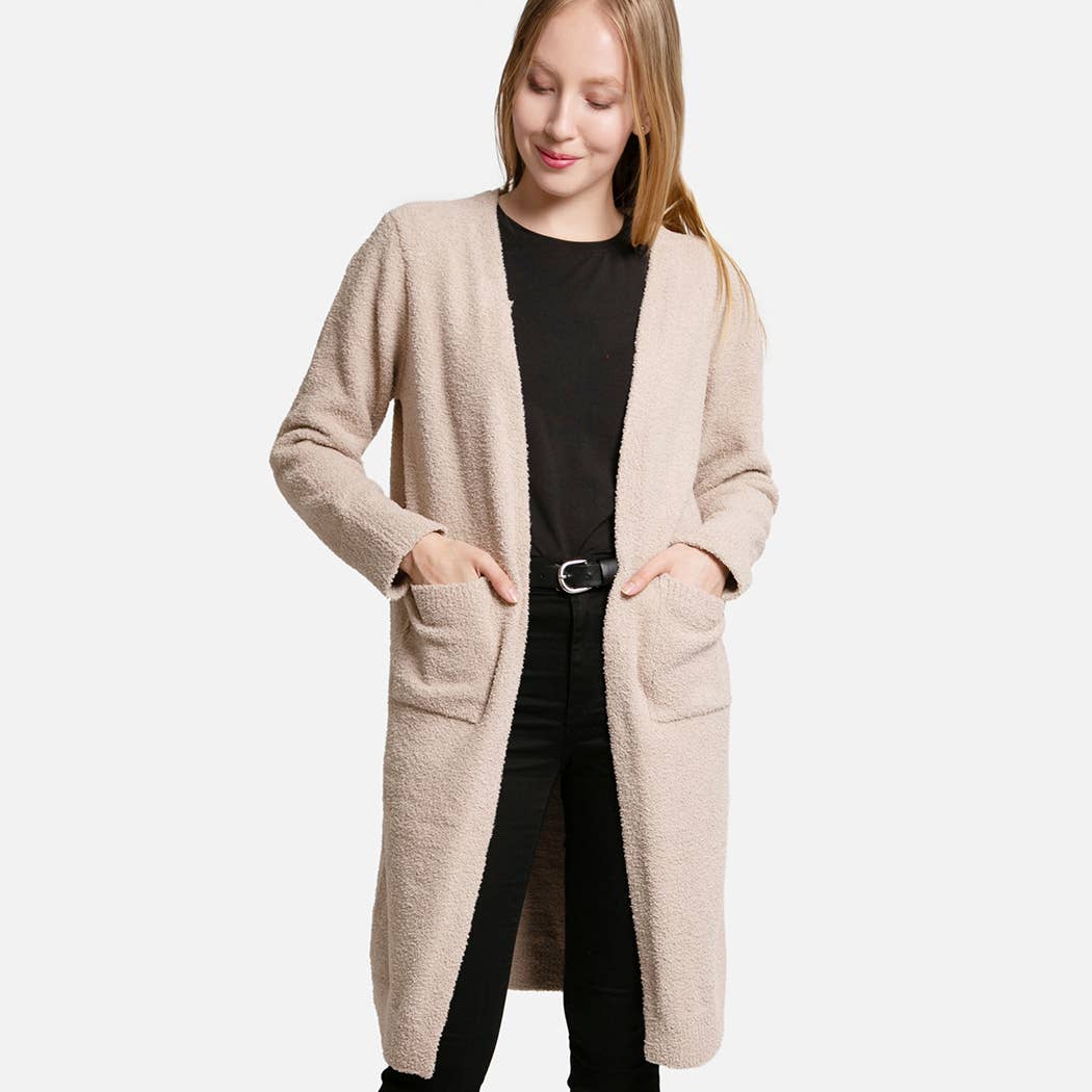 Cozy Long Cardigan with Pockets