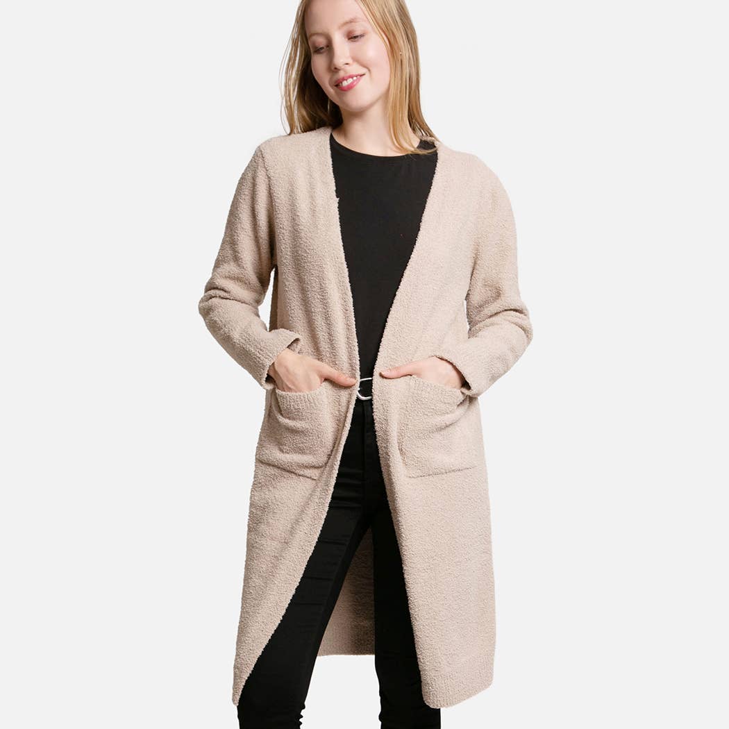 Cozy Long Cardigan with Pockets