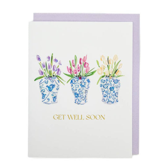 'Get-Well Tulips' Get-Well Greeting Card
