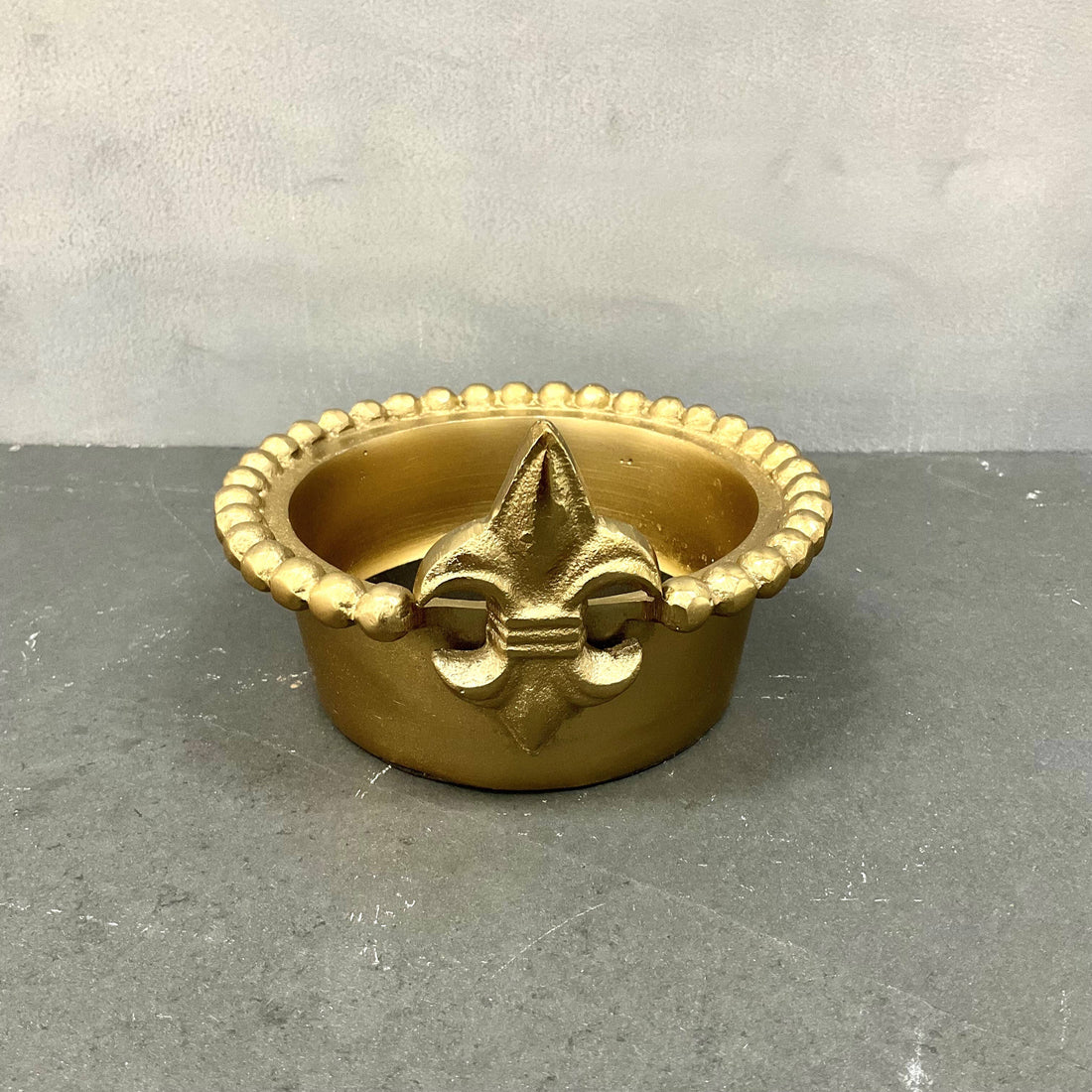 Gold Fleur De Lis Wine Bottle Holder