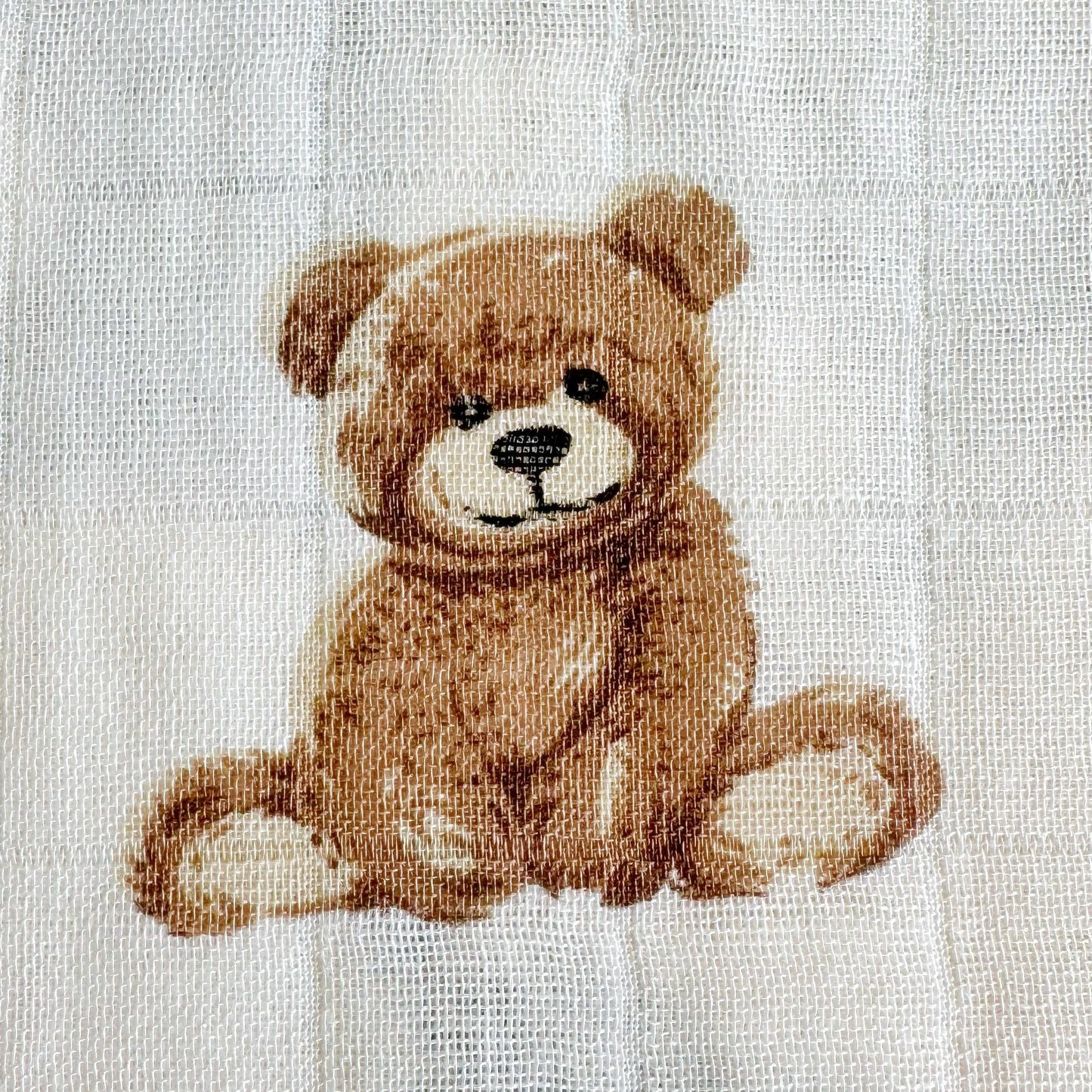 Teddy Bear Bamboo Baby Blanket