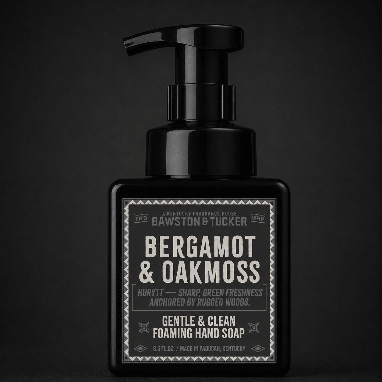 Hurytt - Bergamot & Oakmoss Foaming Hand Soap