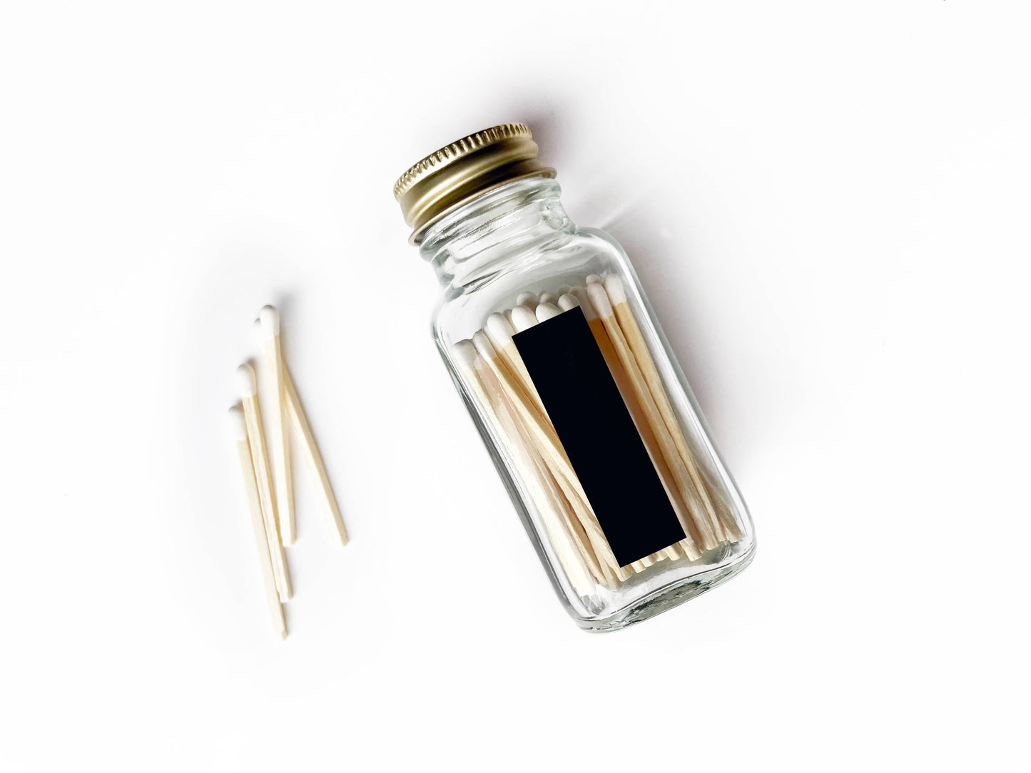 Wildflower Glass Match Jar