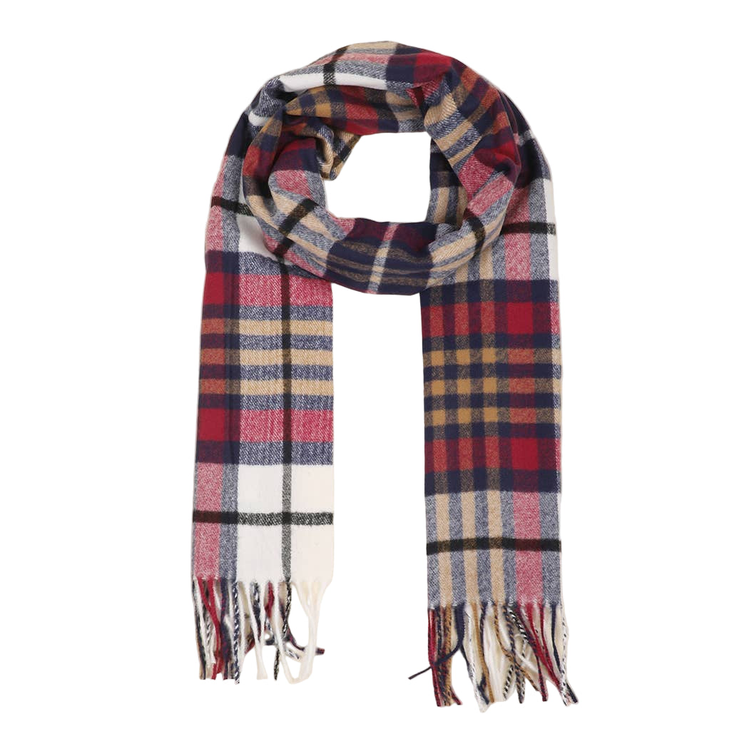 Classic Tartan Plaid Cashmere Feel Scarf