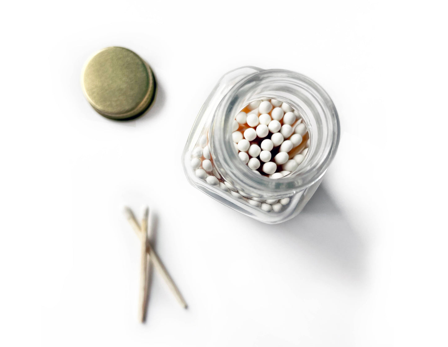 Wildflower Glass Match Jar