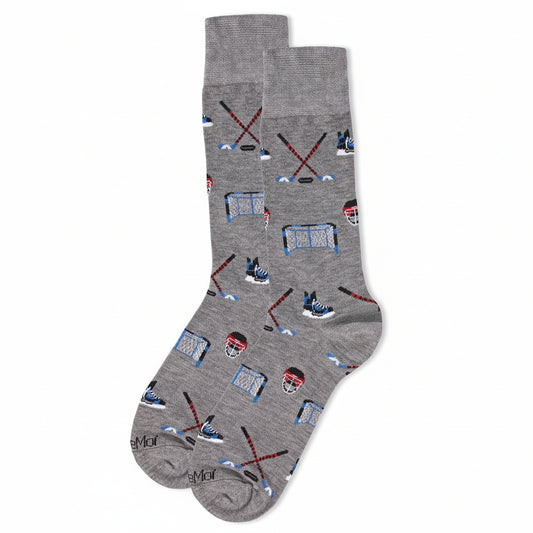 Hockey Lover Bamboo Men's Crew Socks