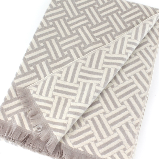 Chevron Patterned Reversible Scarf