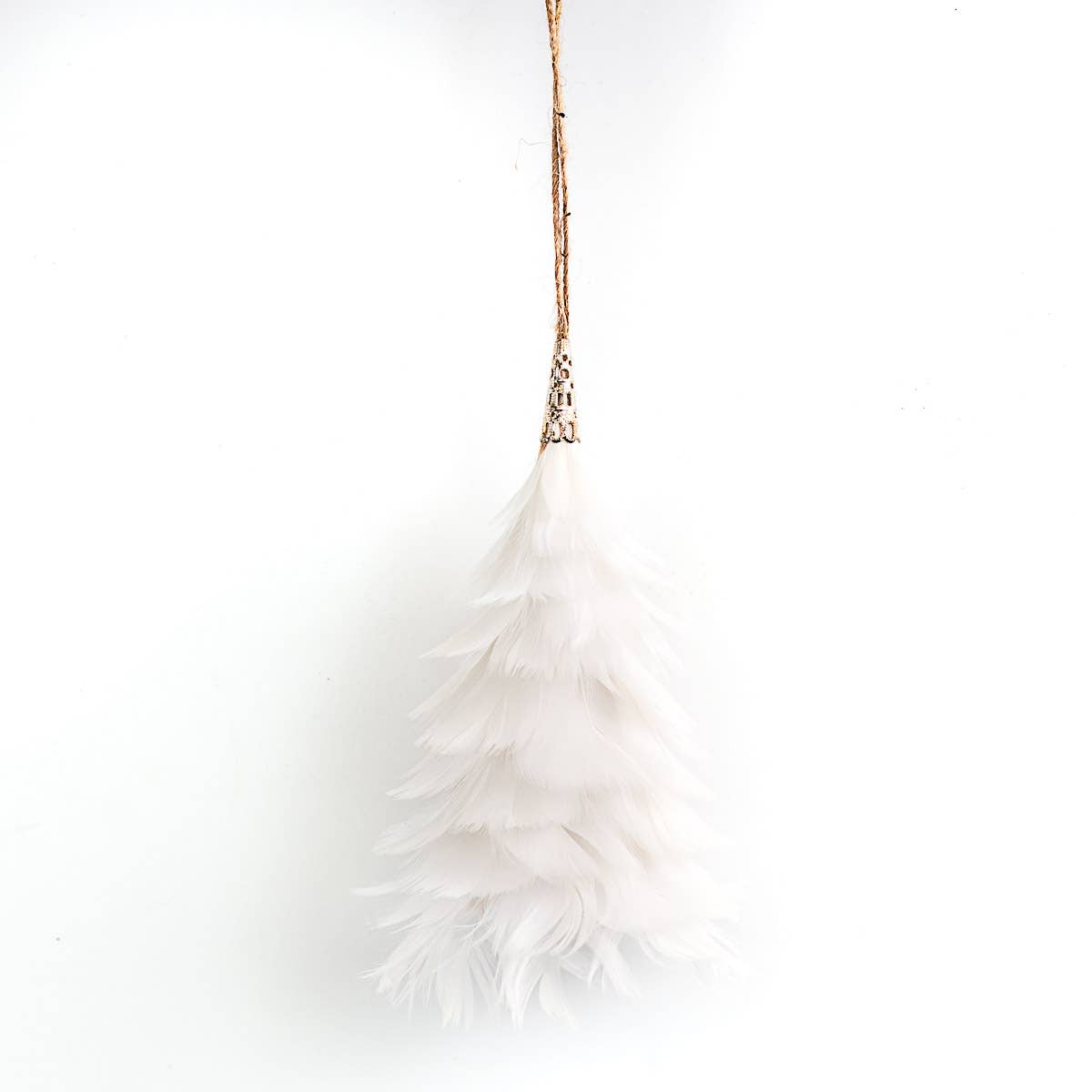 Feather Tree White Ornament