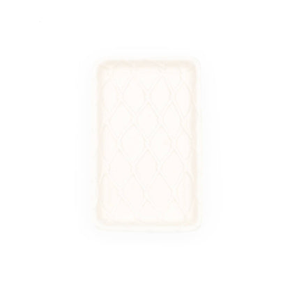 White Textured Soap Dish