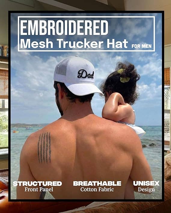 Dad Embroidery Trucker Hat