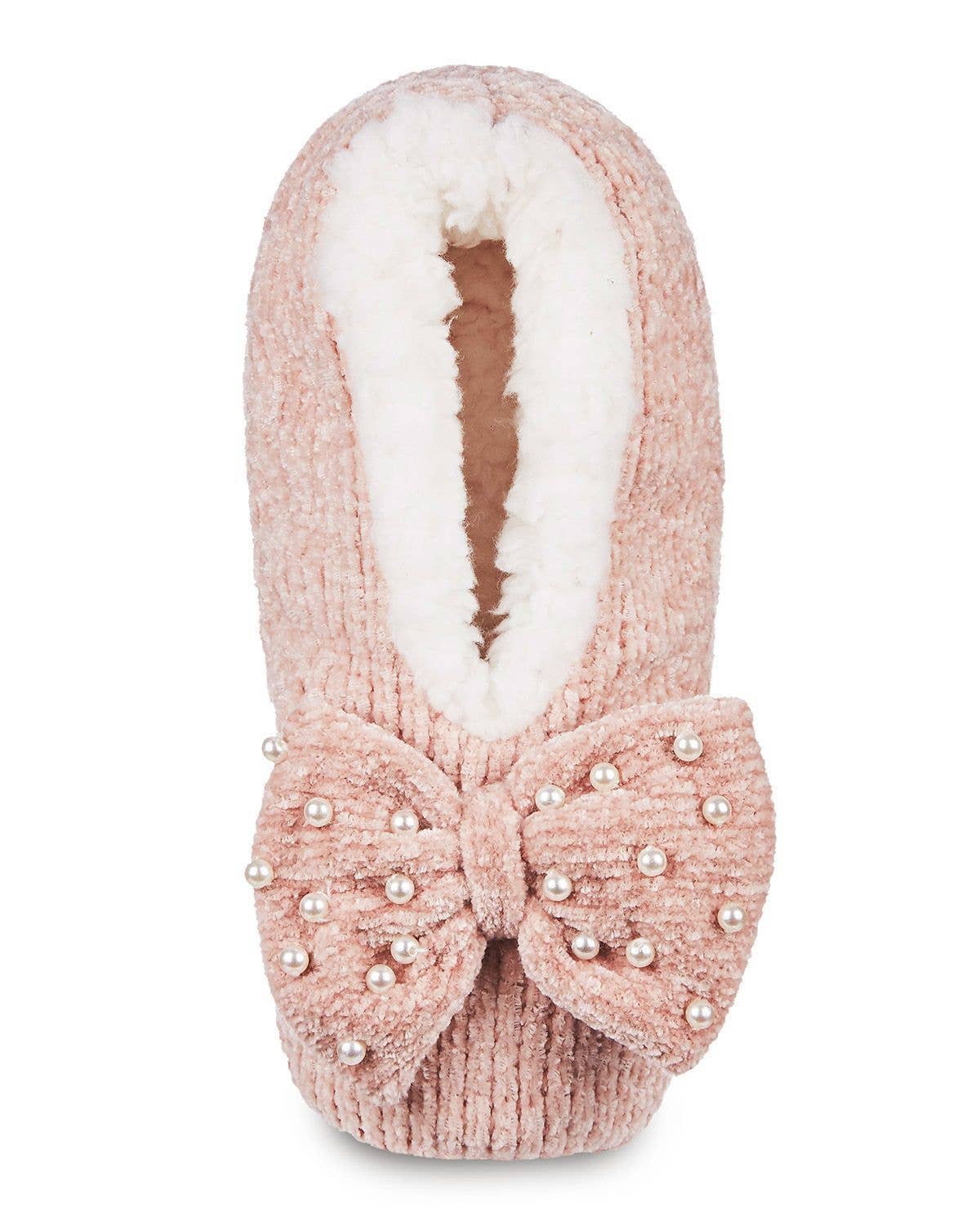 Precious Pearls Sherpa-Lined Slippers