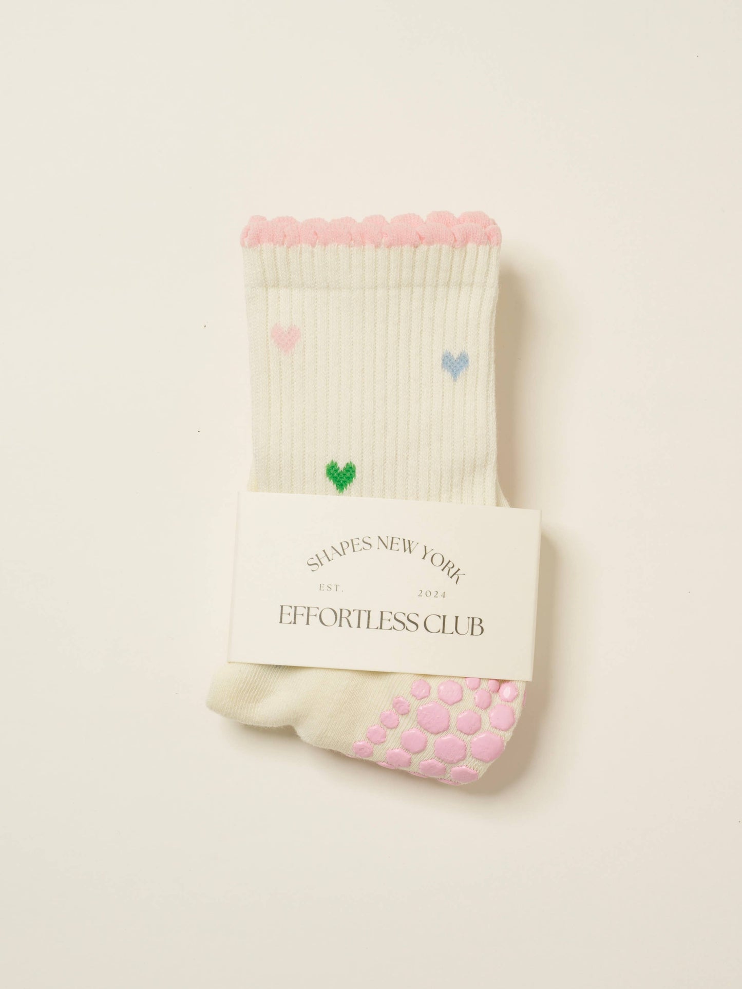 Mini Hearts Grip Socks