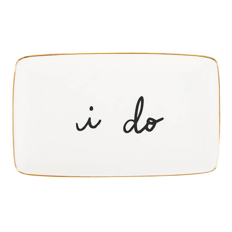 I Do Ceramic Wedding Tray