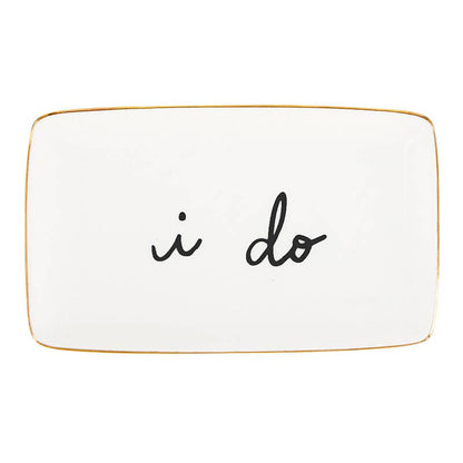 I Do Ceramic Wedding Tray