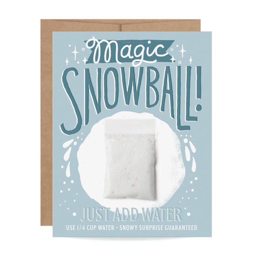 Holiday Snow Card - Magic Snowball