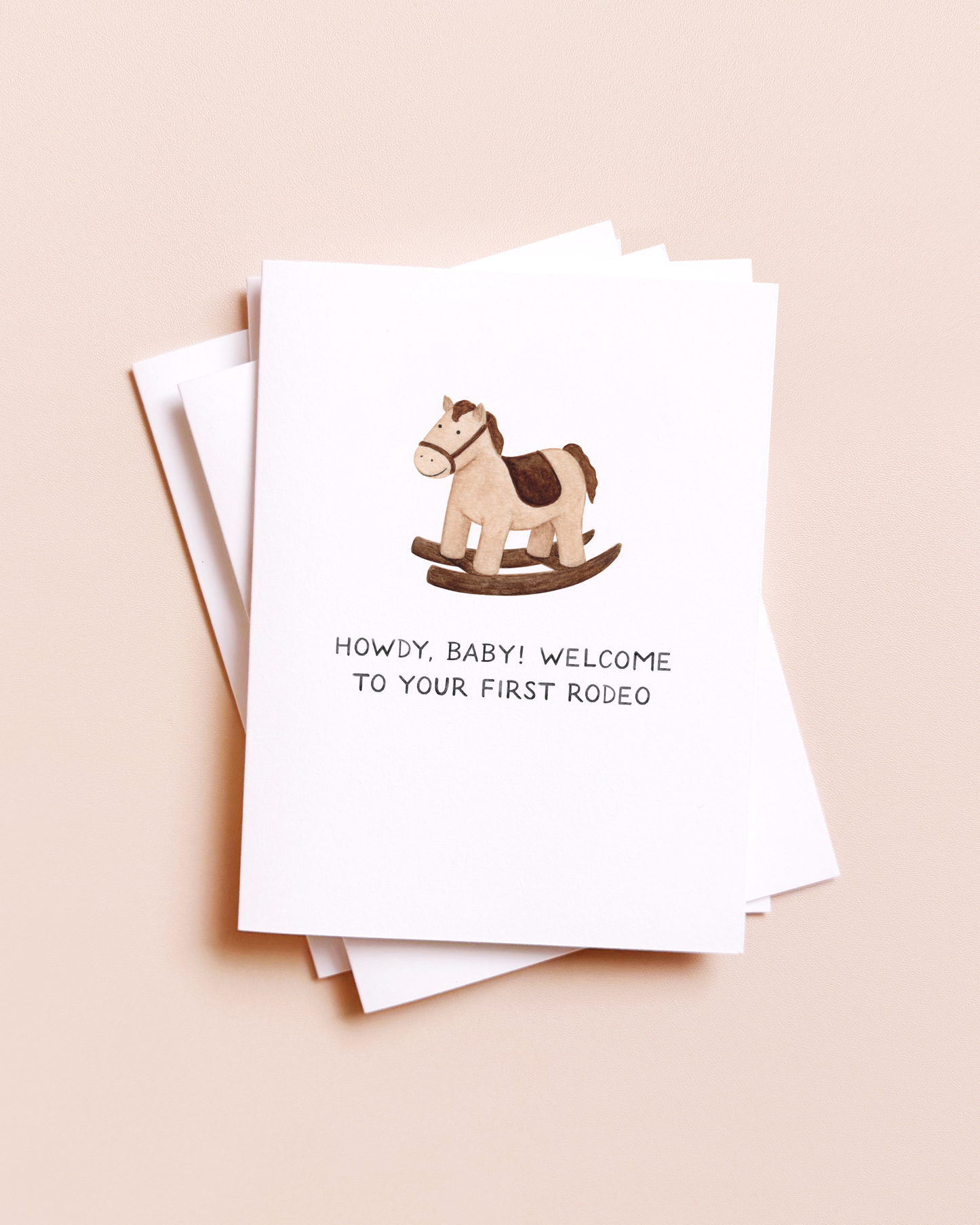 Howdy Baby First Rodeo Greeting Card