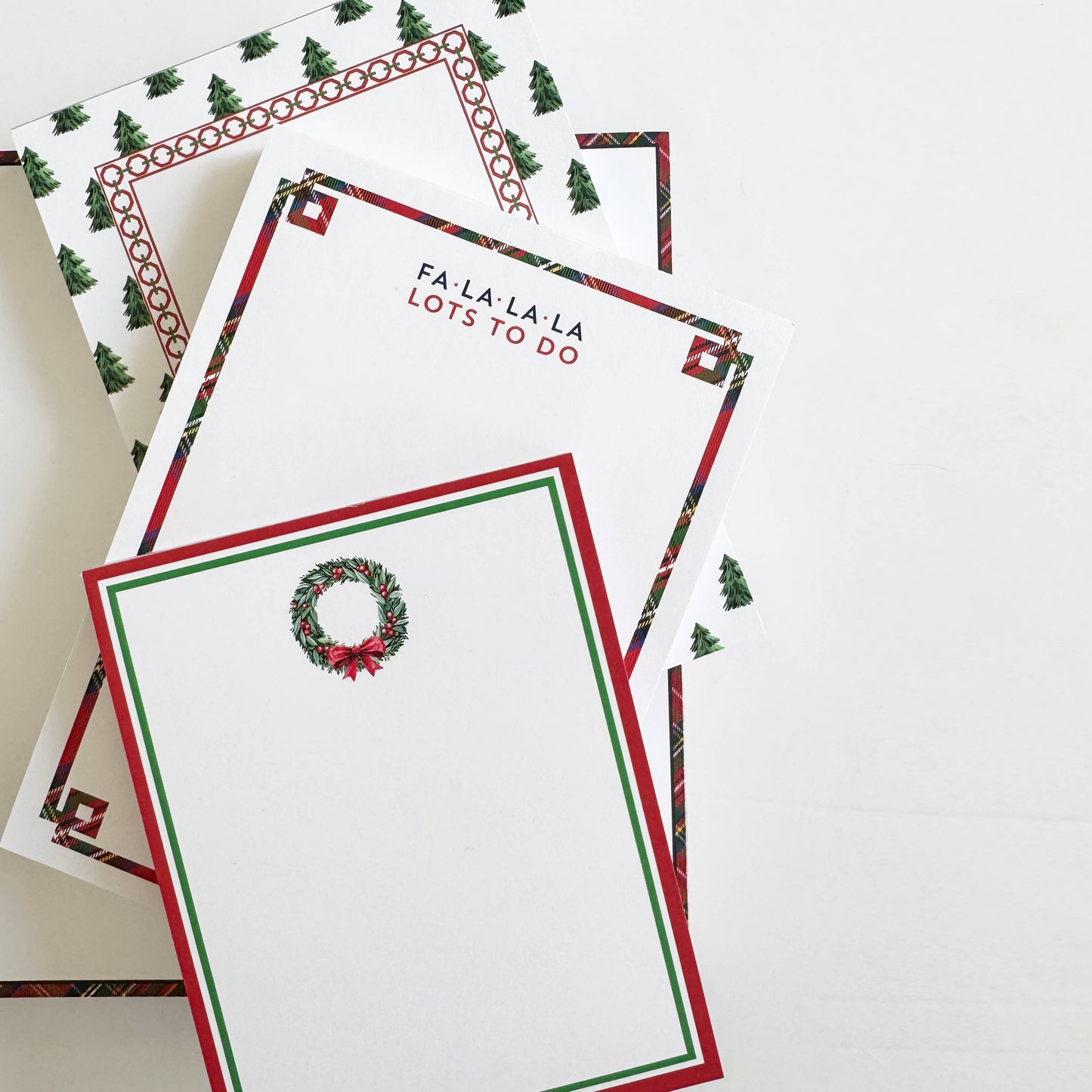 FA LA LA Tartan Notepad