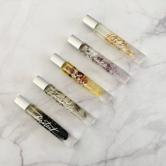 Crystal Infused Essential Oil Roller