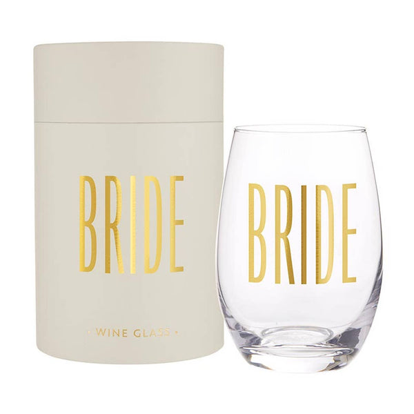 Bride Stemless Wine Glass – Taylor Lee Comfort