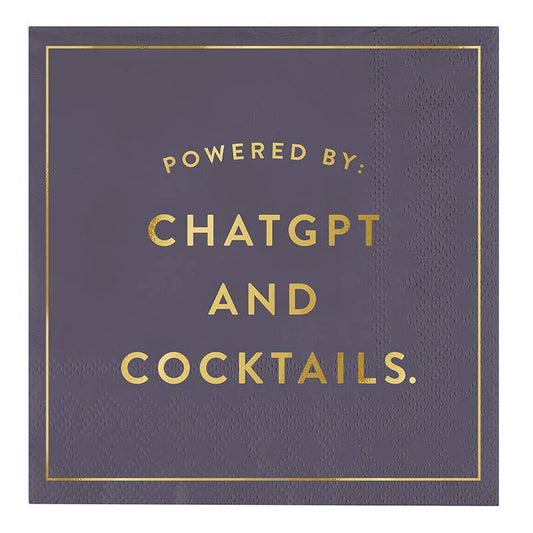 Cocktail Napkins - ChatGPT and Cocktails