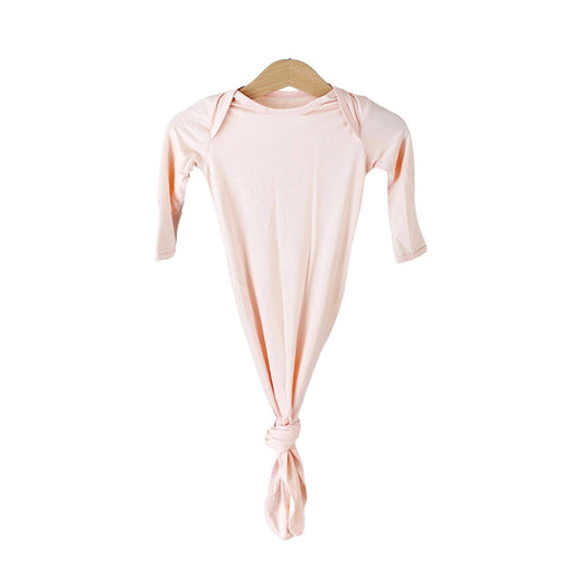 Blush Pink Bamboo Knotted Gownn