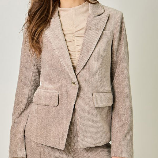 Velvet Cappuccino Blazer