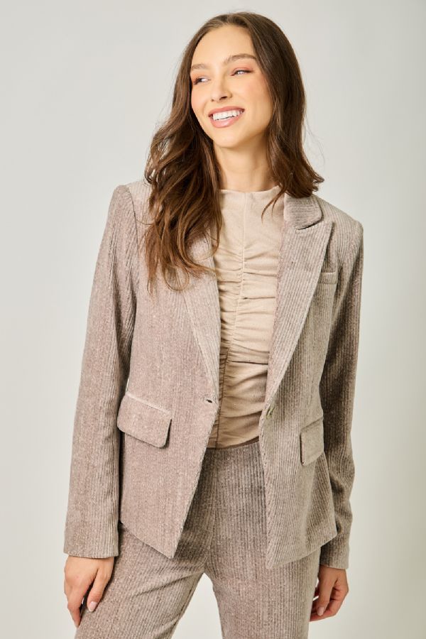 Velvet Cappuccino Blazer