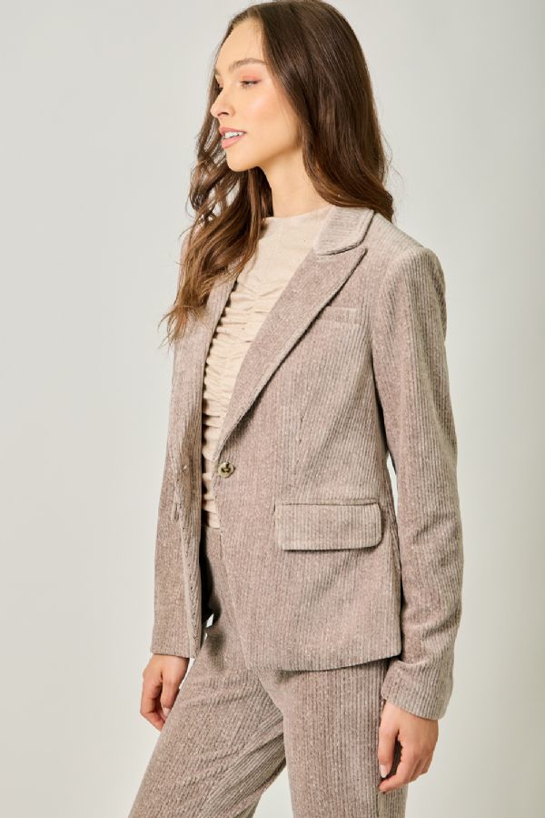 Velvet Cappuccino Blazer