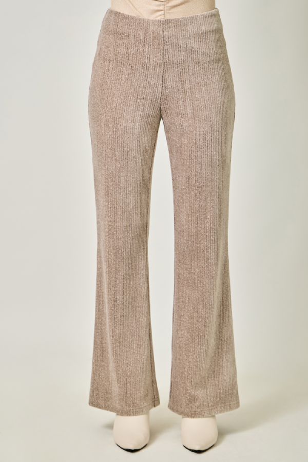 Velvet Bootcut Cappuccino Trousers