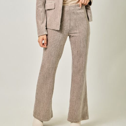 Velvet Bootcut Cappuccino Trousers