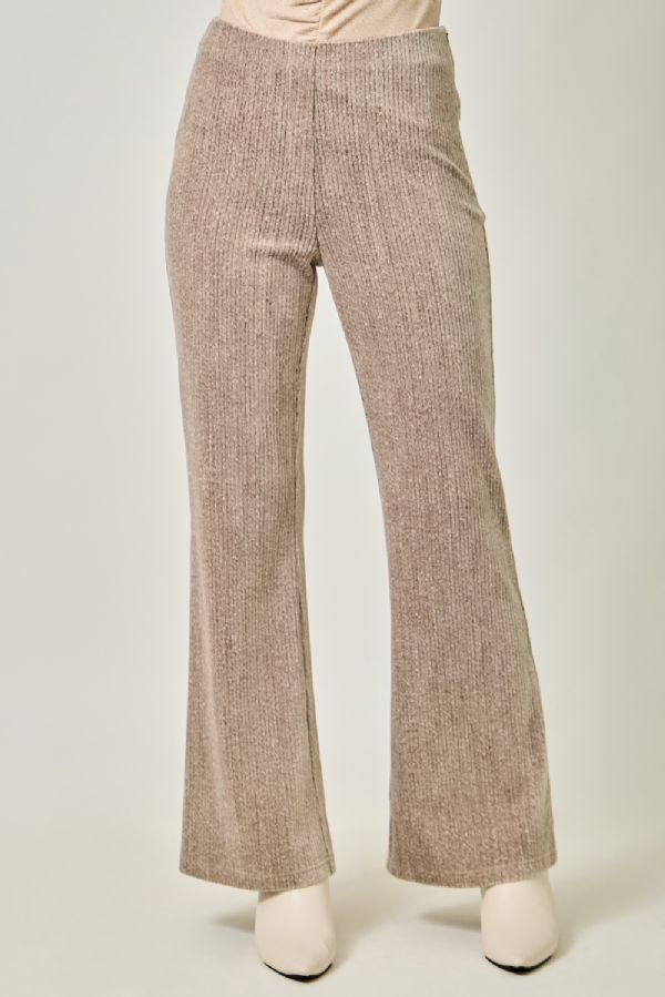 Velvet Bootcut Cappuccino Trousers