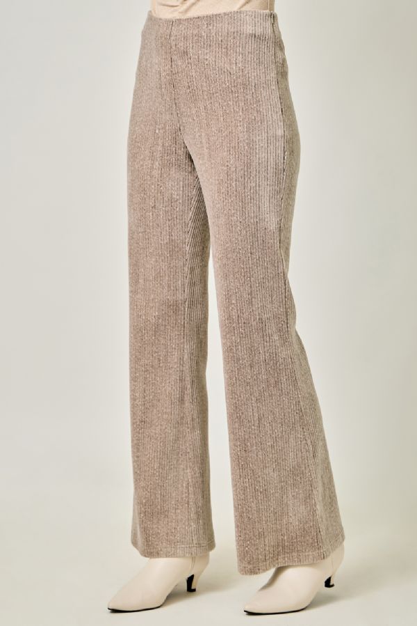 Velvet Bootcut Cappuccino Trousers