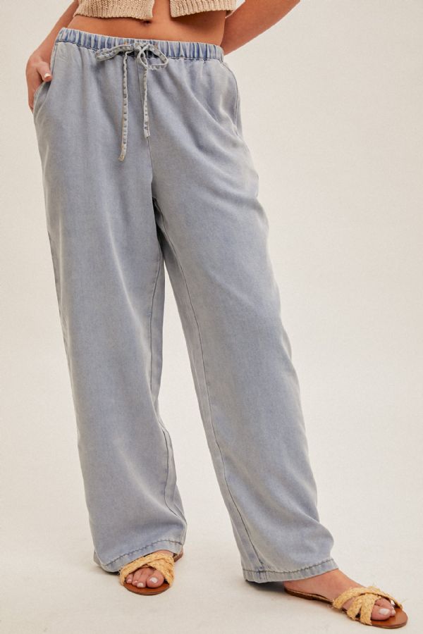 Flexible Fit Wide Leg Denim