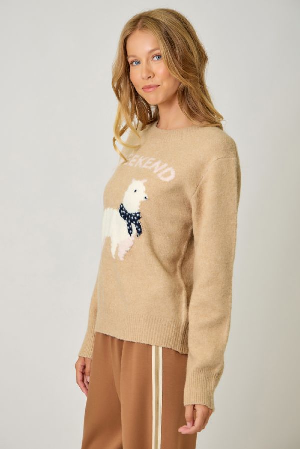 Tan Alpaca Weekend Sweater