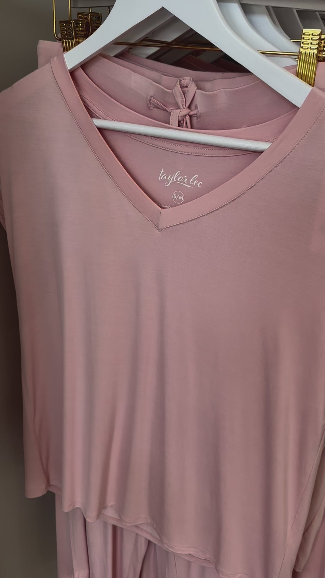 Presley Soft Pink Bamboo Pajamas